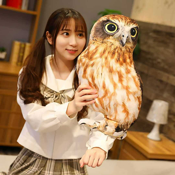 玩具 | フクロウのぬいぐるみクッション 46cm - 誕生日・クリスマスギフトに最適