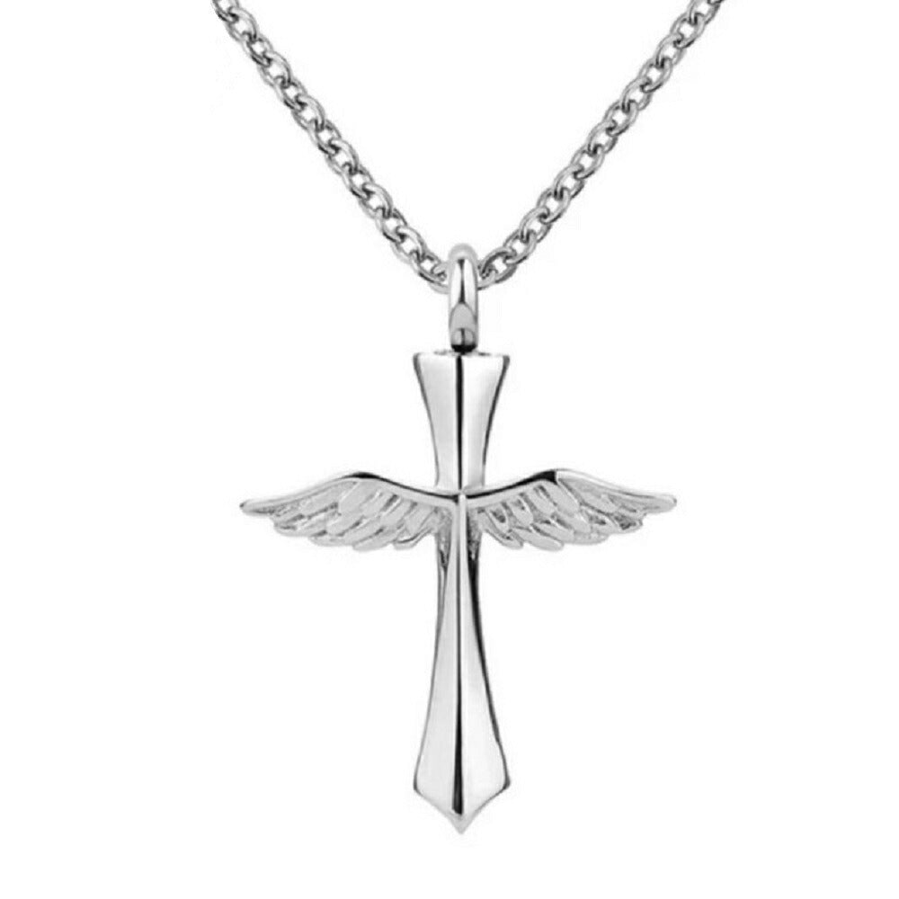 ネックレス | 遺骨カプセルネックレス「天使の羽根」メモリアルジュエリー