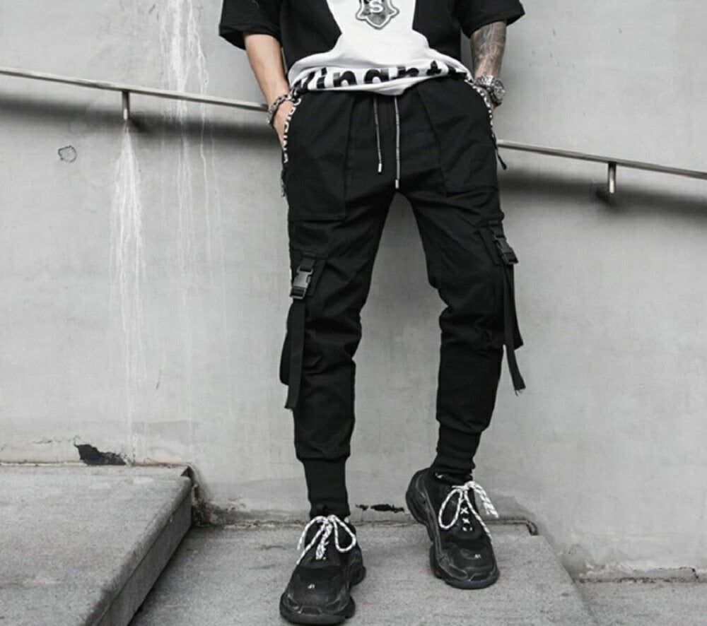 ボトムス 男性 | ユニセックスカーゴパンツ Lサイズ | ダンス衣装・原宿系