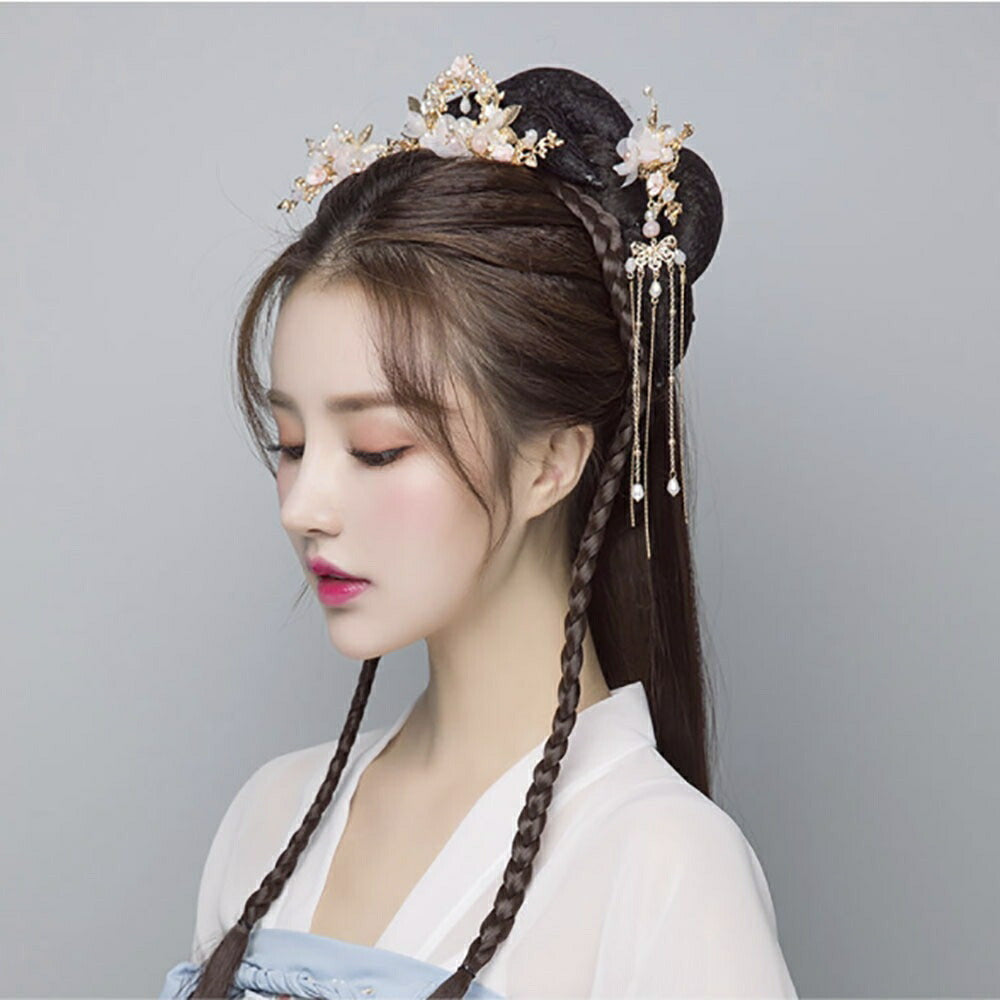 ヘアアクセサリー | 花かんざし7点セット | 結婚式・着物用ヘアアクセサリー