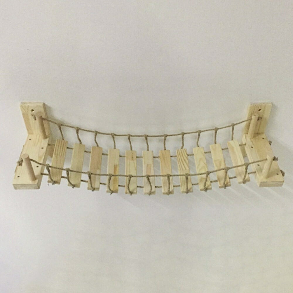 ペットグッズ | 猫用壁付けはしごと吊り橋セット