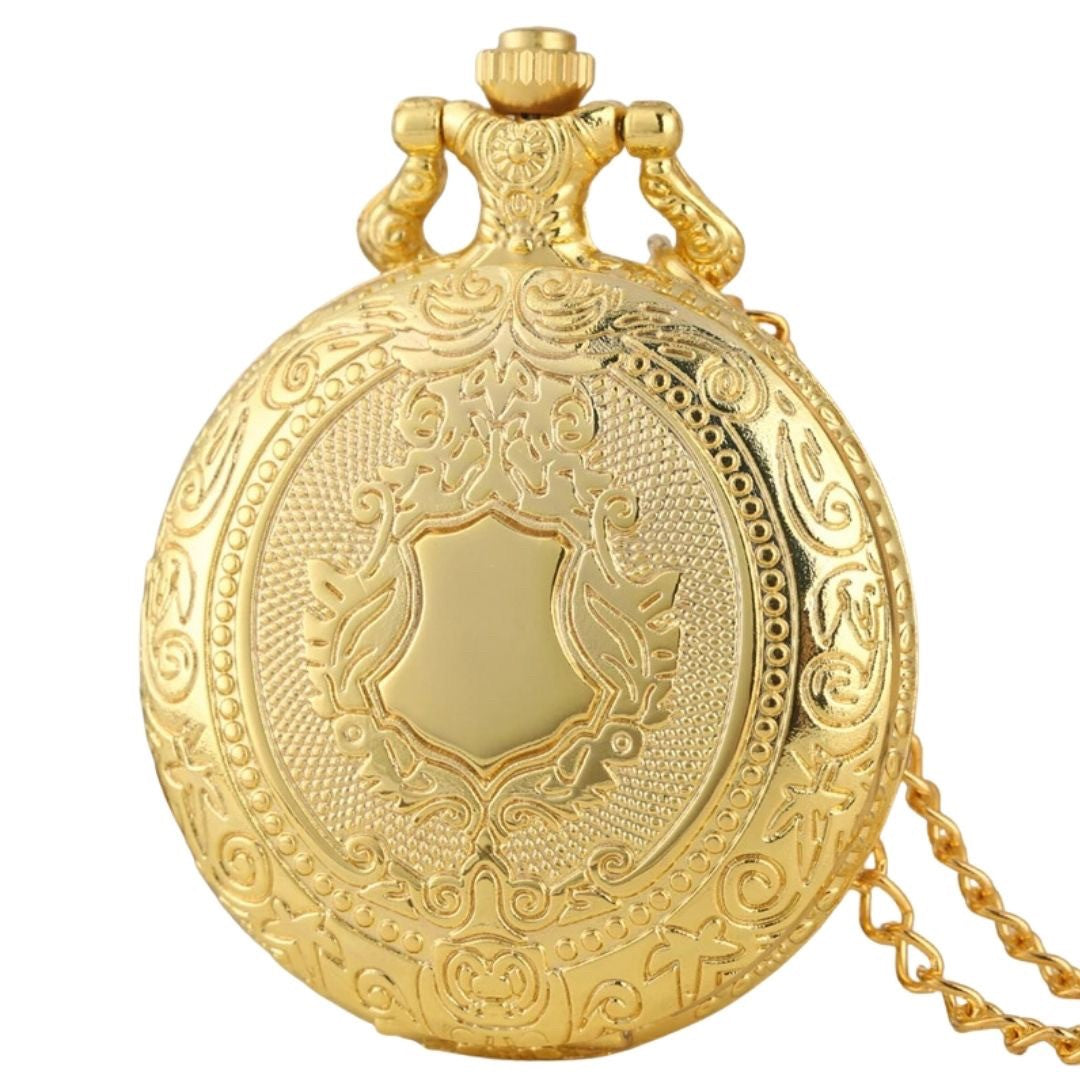 風水 時計 | アンティークゴールド懐中時計 チェーン付き ユニセックス