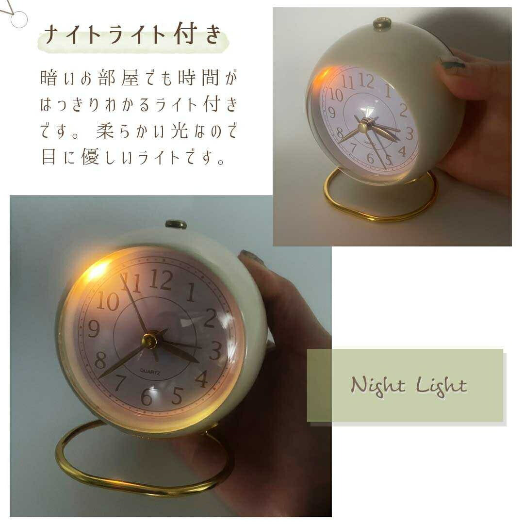 インテリア雑貨 その他 | レトロデザイン目覚まし時計 - ゴールド台座・選べる4カラー