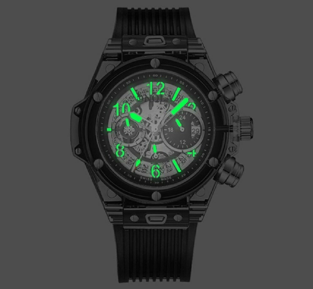 腕時計 | ONOLA スケルトン腕時計 ユニセックス クリアカラー