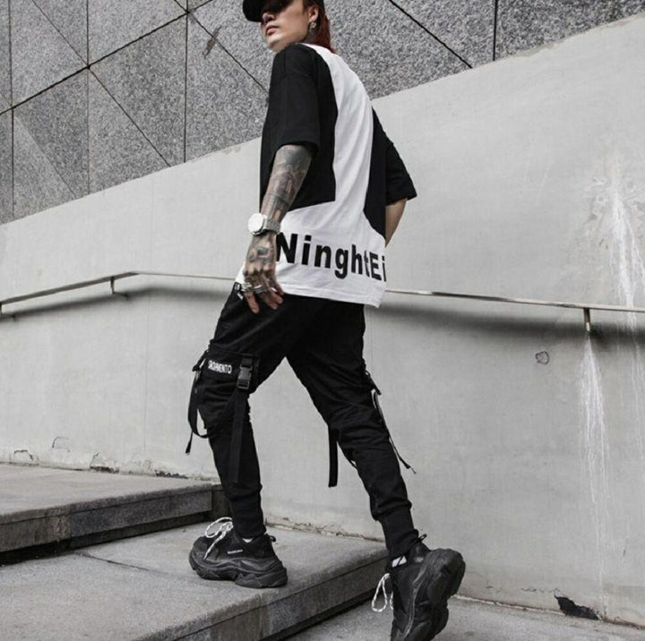 ボトムス 男性 | ユニセックスカーゴパンツ Lサイズ | ダンス衣装・原宿系