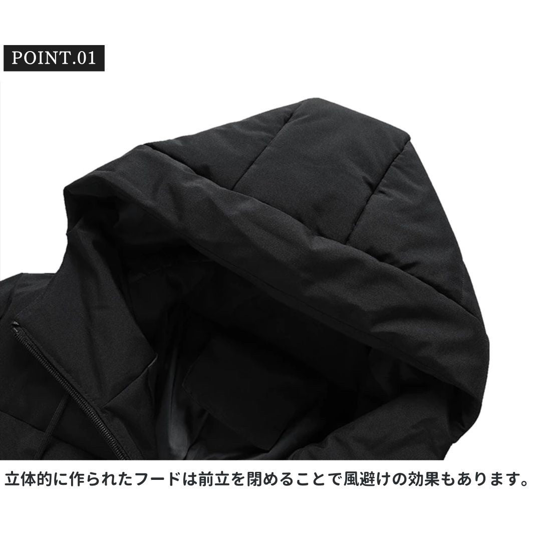 アウタージャケット 男性 | メンズ ビジネスダウンコート 厚手 防寒 秋冬用