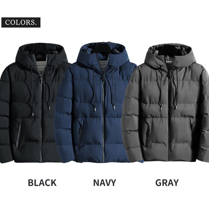 アウタージャケット 男性 | メンズ ビジネスダウンコート 厚手 防寒 秋冬用