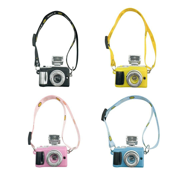 玩具 その他 | ミニチュアLEDライト付きドールカメラ【全4色・シャッター音機能】