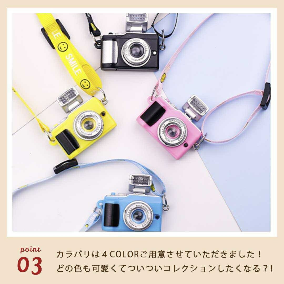 玩具 その他 | ミニチュアLEDライト付きドールカメラ【全4色・シャッター音機能】