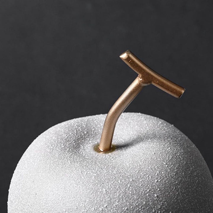 インテリア オブジェ | クラウドグレー アンティーク風 りんご・洋梨オブジェ