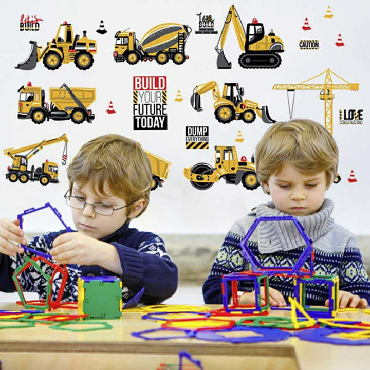 インテリアインテリア雑貨 その他 | 工事現場デザイン身長計ステッカー（90〜160cm）：子ども用成長記録・剥がせるタイプ