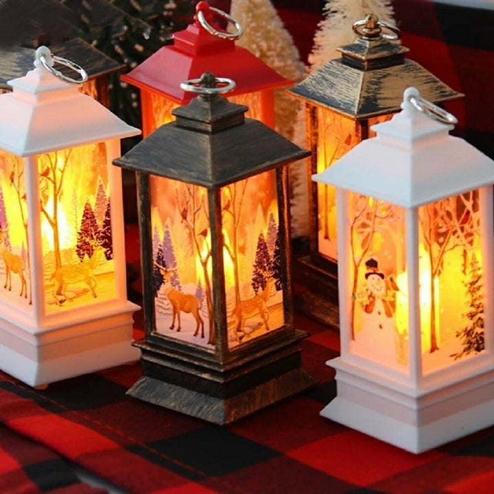 イベントグッズ | クリスマスLEDランタンライト 屋外用サンタ装飾