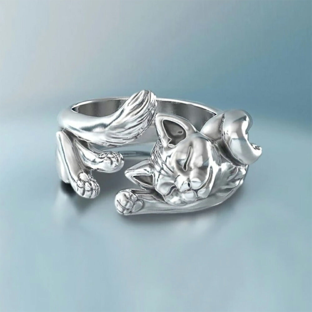 リング | 猫モチーフHIPHOP指輪 ジュエリーアクセサリー