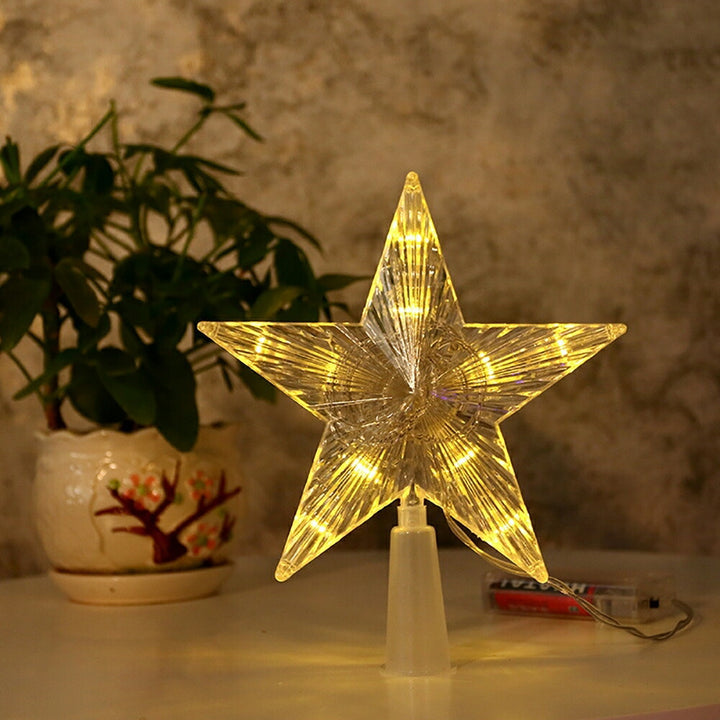 イベントグッズ | LEDライト付き星型クリスマスツリートッパー