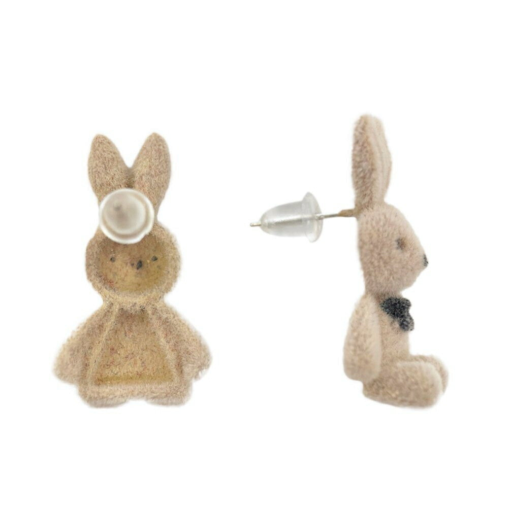 ピアス イヤーカフ | ウサギデザイン 両耳用アクセサリー 幸運のシンプルジュエリー
