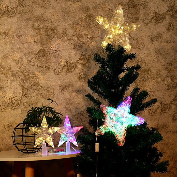 イベントグッズ | LEDライト付き星型クリスマスツリートッパー