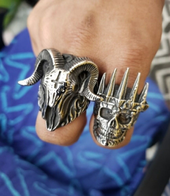リング | デビルスカルリング シルバー メンズアクセサリー