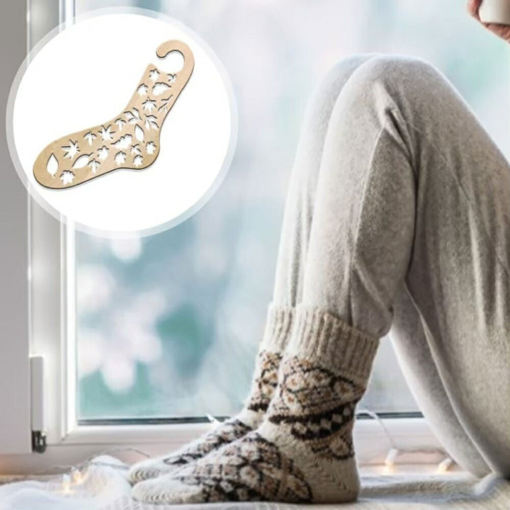 アウトドア用品 その他 | 木製リーフ柄ソックブロッカー2個セット【手作り・趣味向け】