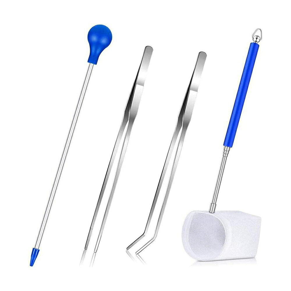 ペットグッズ | 水槽お手入れセット スポイト・ピンセット・網付き