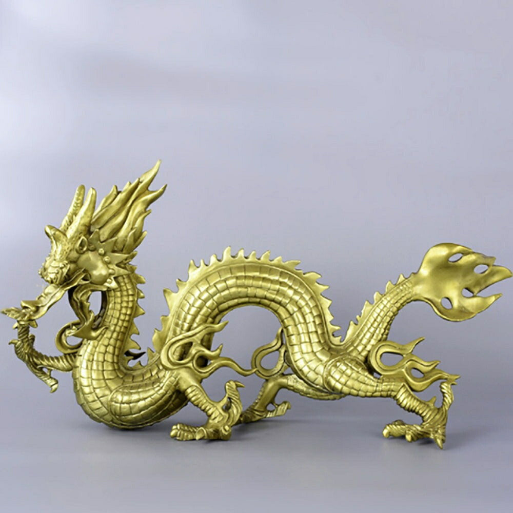 風水 インテリア | 風水 皇帝龍 真鍮製開運置物
