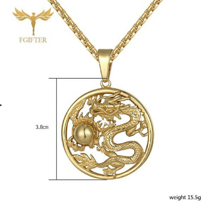 風水 アクセサリー | 龍ネックレストップ 開運アクセサリー 亜鉛合金