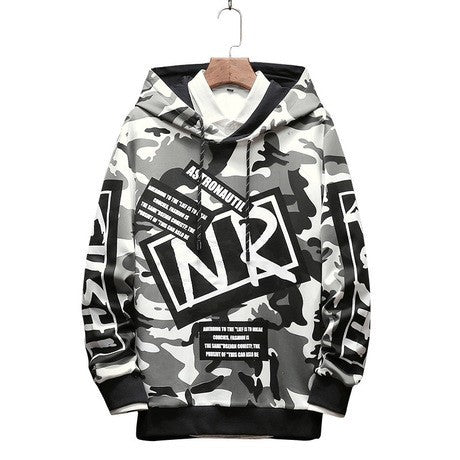 パーカー 男性 | オーバーサイズ迷彩ストリートパーカー