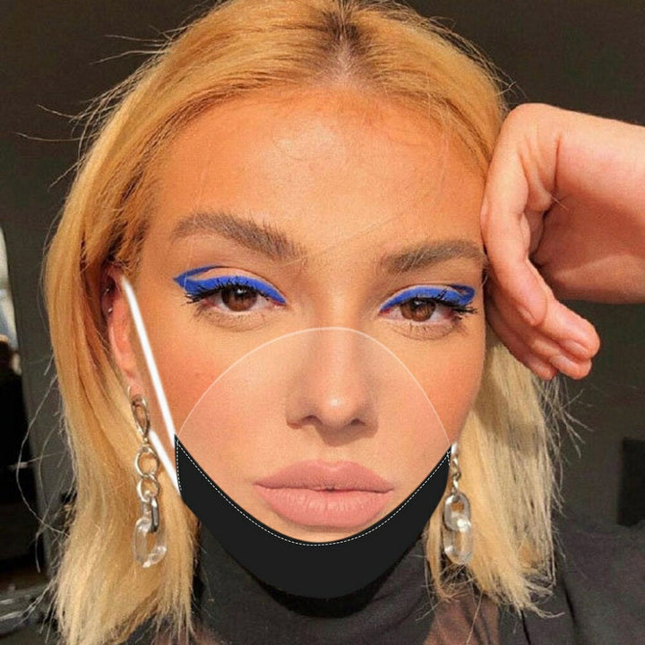 マスク | ブラックライン三角形ファッションマスク 夏用・男女兼用