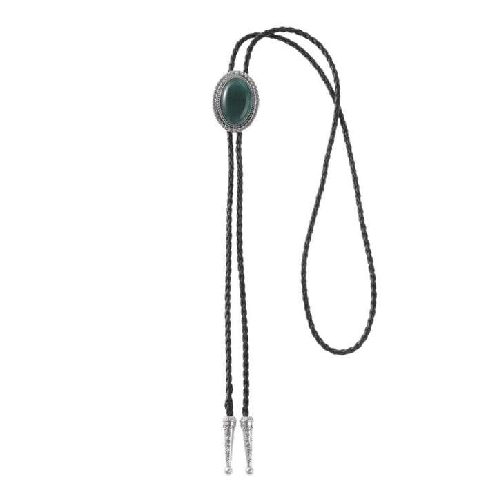 ネックレス | グリーンペンダントネックレス - シンプルアンティーク風アクセサリー