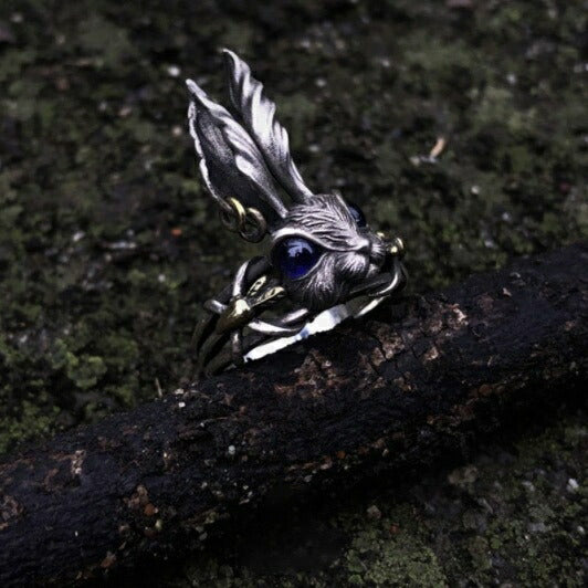 リング | 青い目のウサギリング：開運アクセサリー