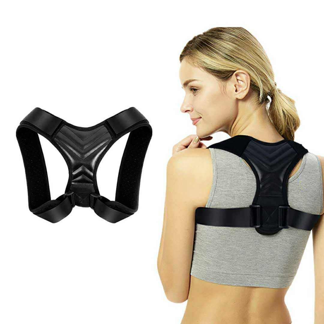 アウトドア用品 その他 | Mサイズ 姿勢矯正ベルト ブラック - 猫背・丸まった肩対策用