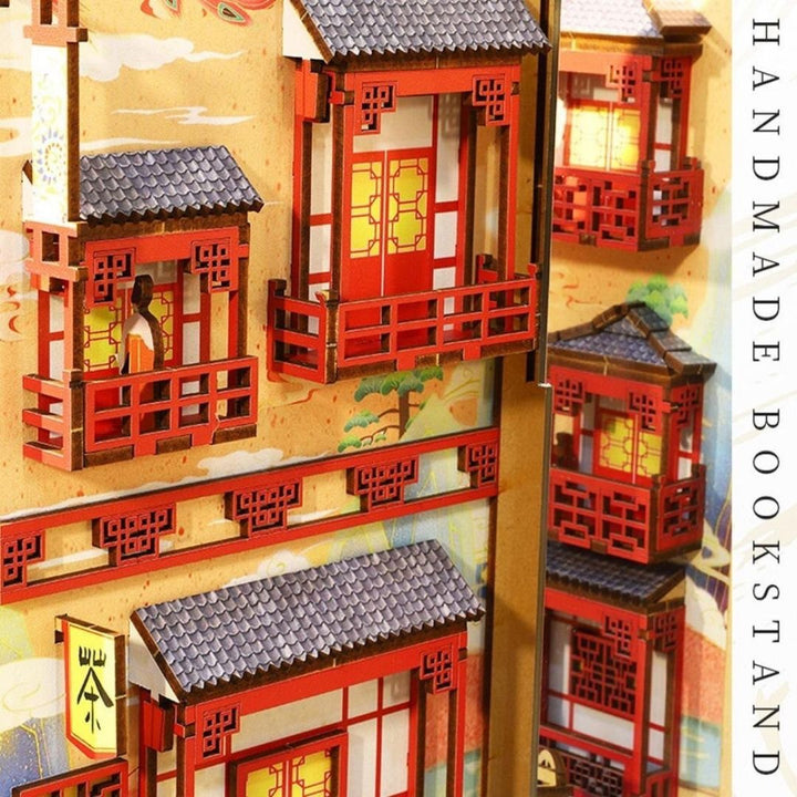 玩具 その他 | 中華街風ミニチュアドールハウスキット（LEDライト付き）