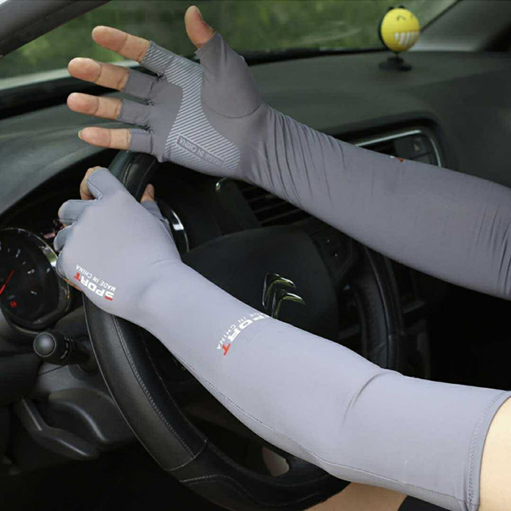 小物 その他 | ブラック/グレー 指出しアームスリーブ UVカット・冷房対策兼用