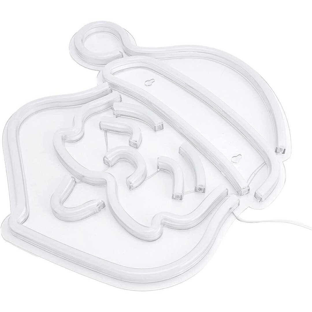 イベントグッズ | サンタクロース LEDネオンサイン - USB電源式壁掛けイルミネーション