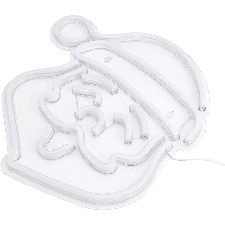 イベントグッズ | サンタクロース LEDネオンサイン - USB電源式壁掛けイルミネーション