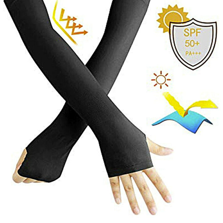 トレーニング器具 | UVカット アームスリーブ 両腕セット | 親指空き・冷房対策
