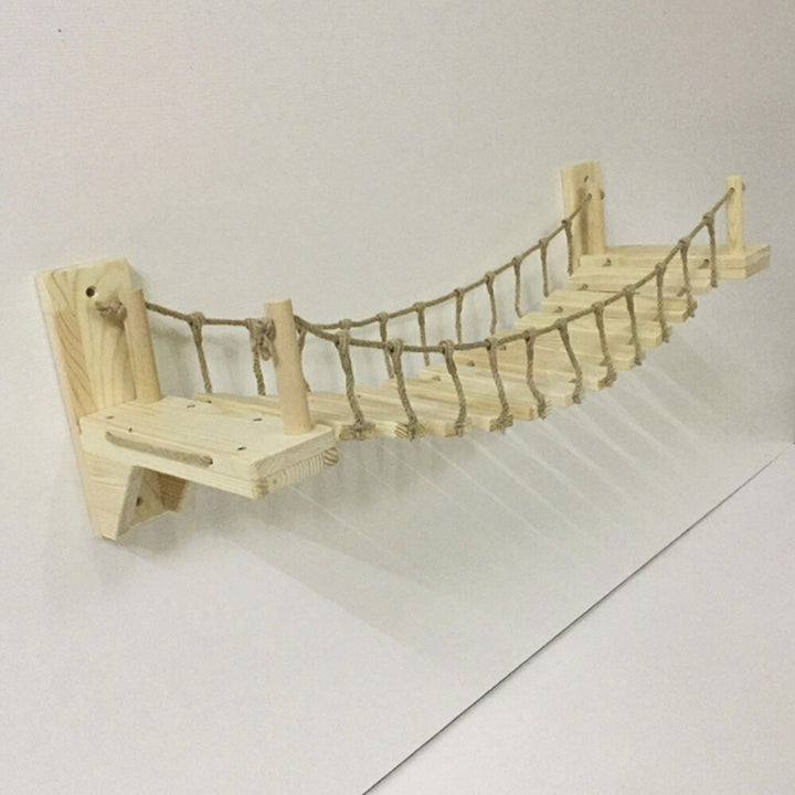 ペットグッズ | 猫用壁付けはしごと吊り橋セット