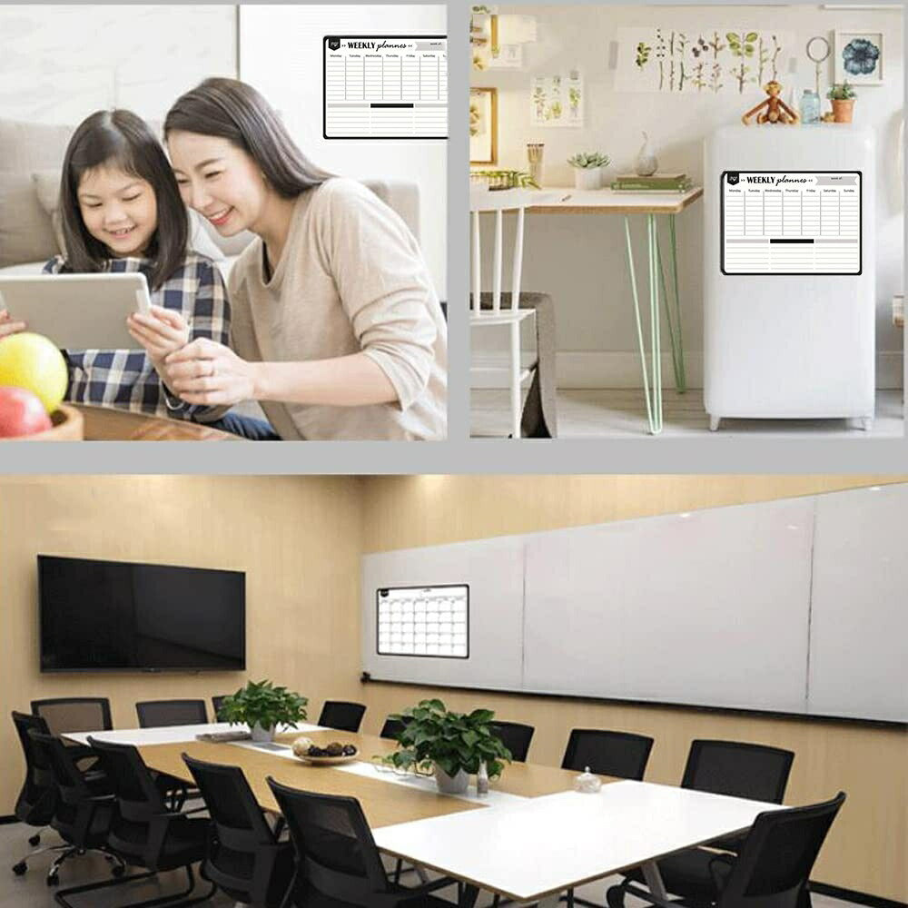 インテリア雑貨 その他 | 週間予定マグネットホワイトボード 40×30 冷蔵庫用