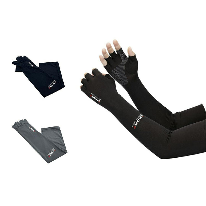 小物 その他 | ブラック/グレー 指出しアームスリーブ UVカット・冷房対策兼用