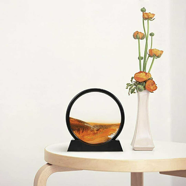 インテリア オブジェ | オレンジorブルー サンドピクチャー 置物 - モダン北欧デザイン