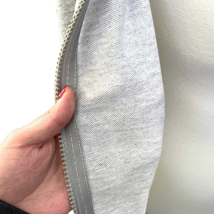 パーカー 女性 | メンズ・レディース兼用 グレーライン入りジップアップパーカー