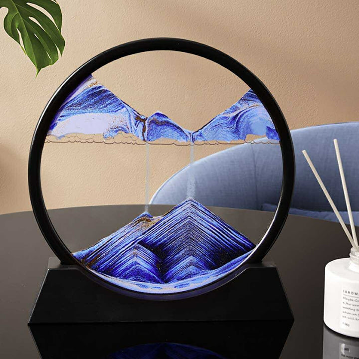 インテリア オブジェ | オレンジorブルー サンドピクチャー 置物 - モダン北欧デザイン