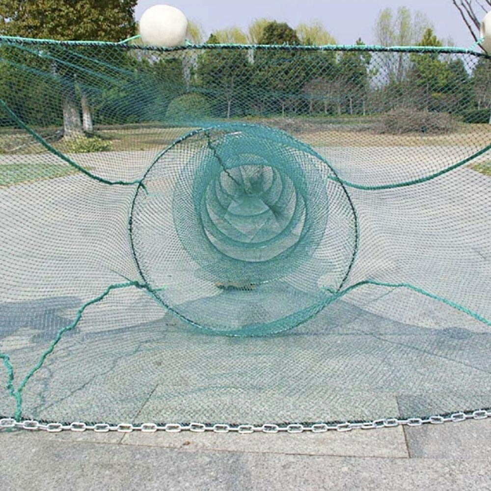釣り 道具 | 3.5m 折り畳み式捕獲ネット - カニ・エビ・魚用