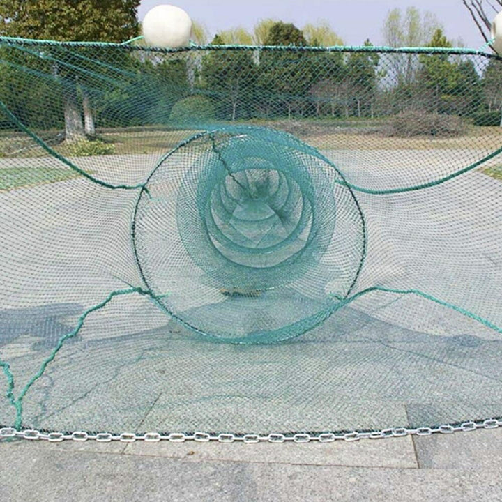 釣り 道具 | 3.5m 折り畳み式捕獲ネット - カニ・エビ・魚用