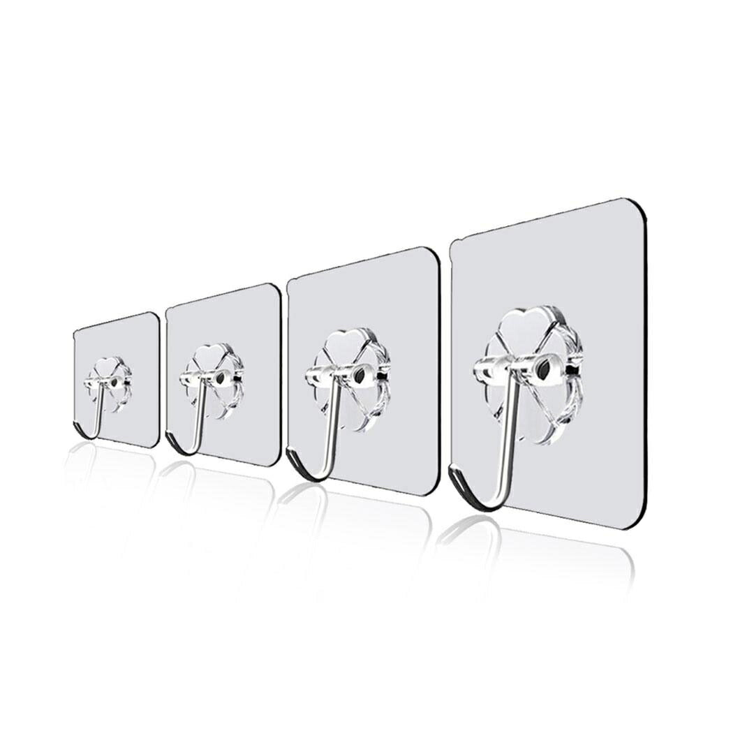 インテリア雑貨 その他 | 透明強力粘着ハンガーフック10個セット【賃貸OK・穴開け不要】