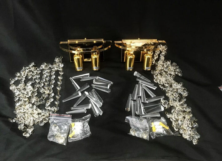 インテリア照明 | クリスタルガラス製ミニシャンデリア2個セット