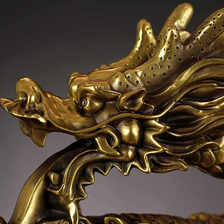 風水 インテリア | 開運金龍 特大風水置物 - 玄関用ドラゴンインテリア