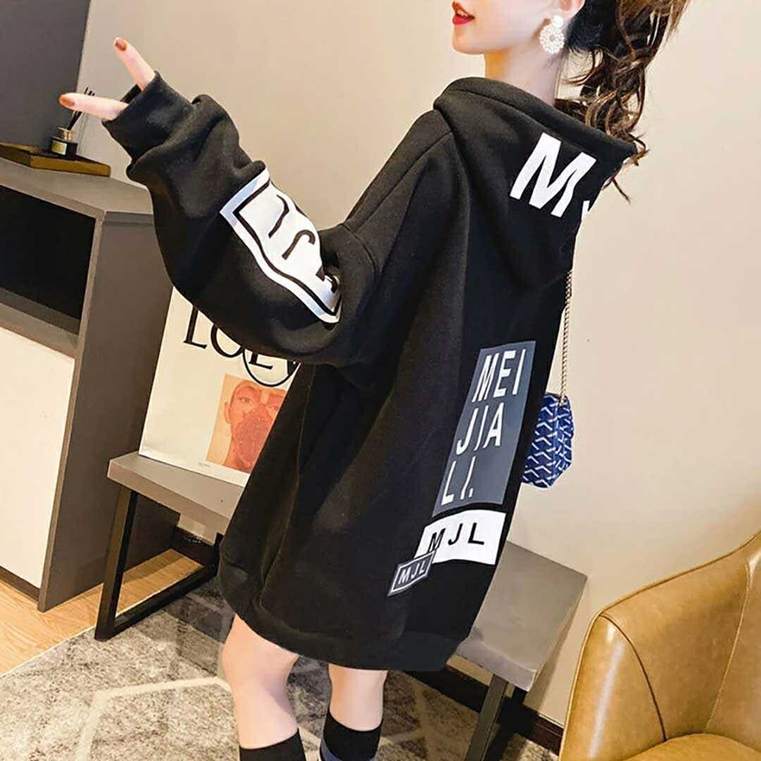 パーカー 女性 | ビッグシルエットパーカー MJL イエロー/ブラック ユニセックス