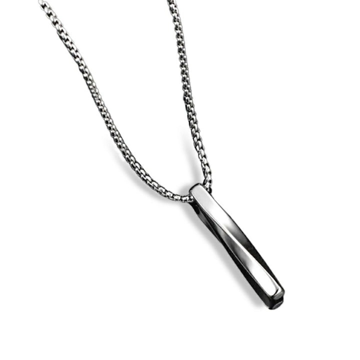 ネックレス | シンプルねじれバーネックレス ユニセックス