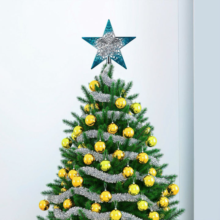イベントグッズ | クリスマスツリー用星形トッパー【ブルー・室内装飾】