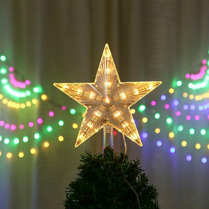 イベントグッズ | LEDライト付き星型クリスマスツリートッパー